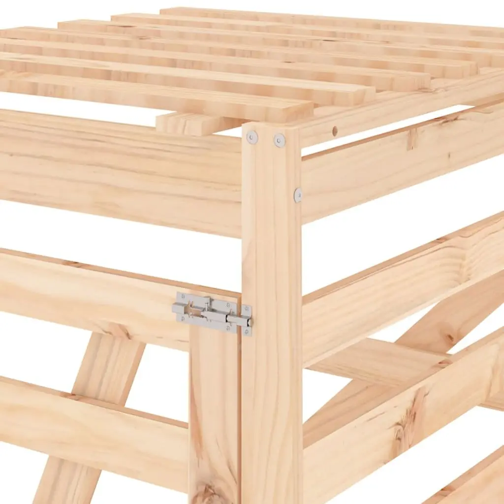Wheelie Bin Storage Extension in Solid Pine