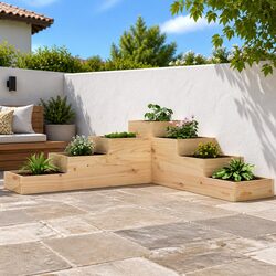 4-Tier Corner Garden Planter Specifications and Details