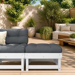 Specifications of White Garden Footstool with Cushion