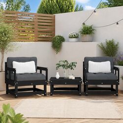Specifications of Garden Chairs with Cushions, 2 pcs Set