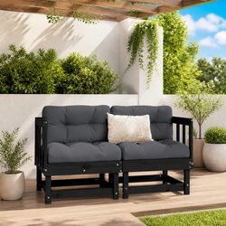 Corner Sectional Sofa Set with Solid Pine Wood Design