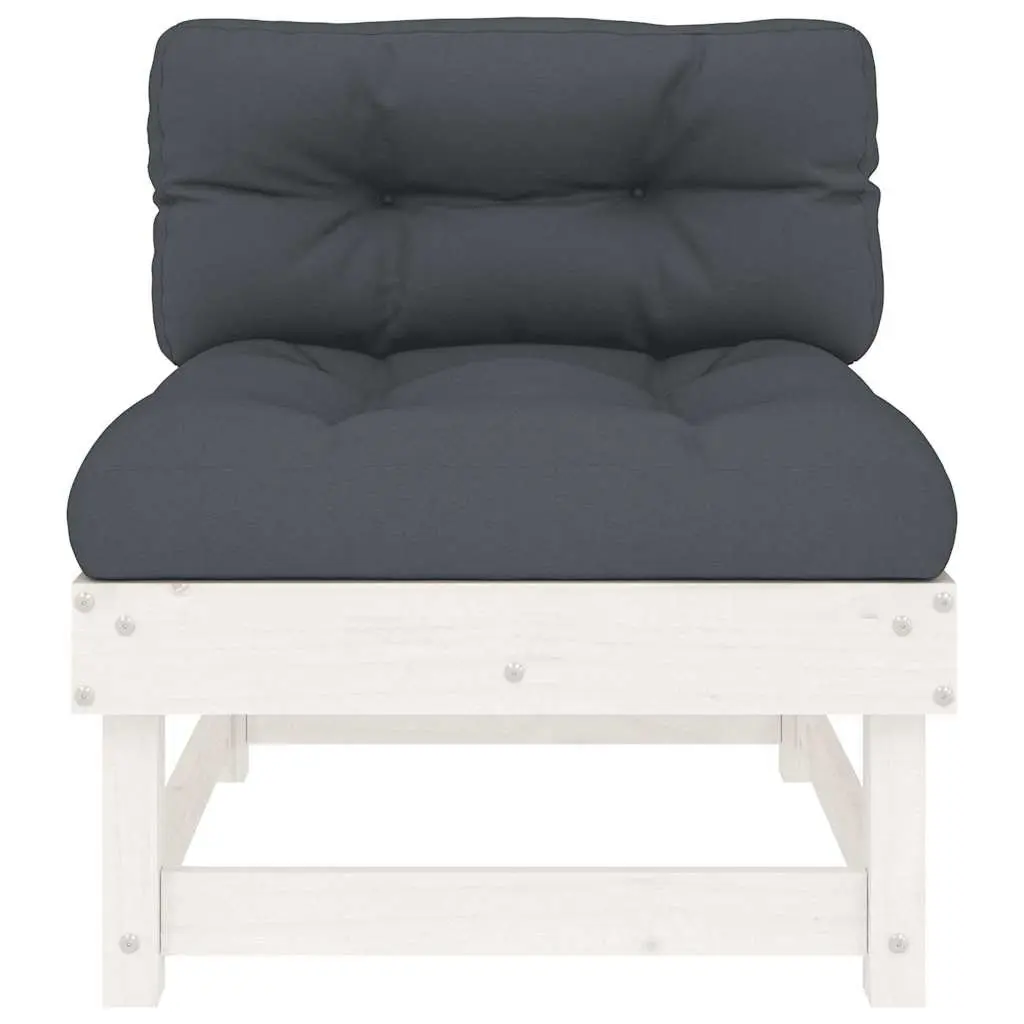 Outdoor Sectional Middle Sofas, 2 pcs