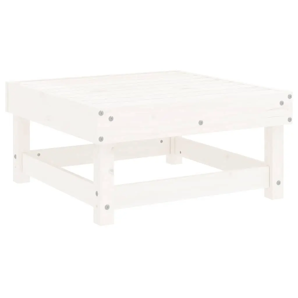 Outdoor Wooden Footstools with Cushions