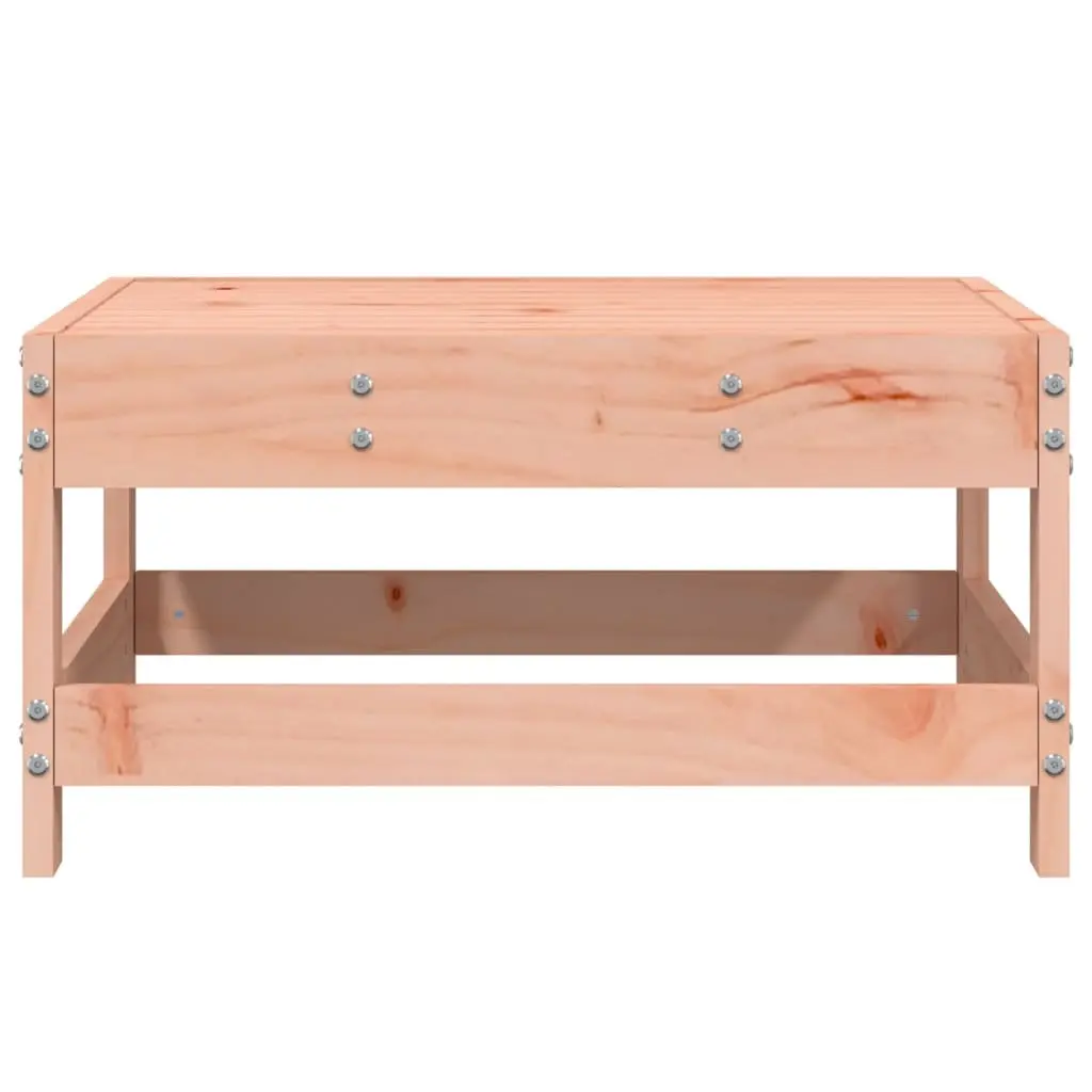 Garden Footstool Solid Wood Slatted Design Outdoor Patio Terrace Relaxation