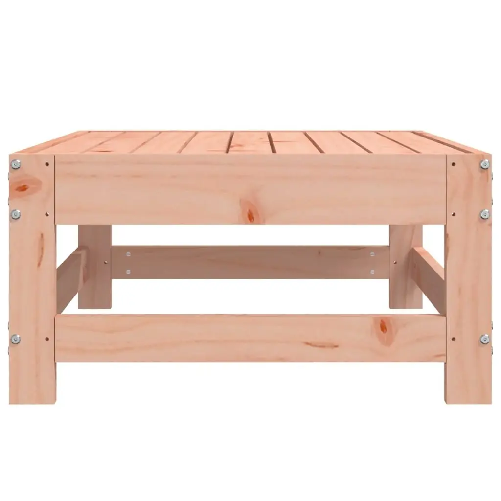 Garden Footstool Solid Wood Slatted Design Outdoor Patio Terrace Relaxation