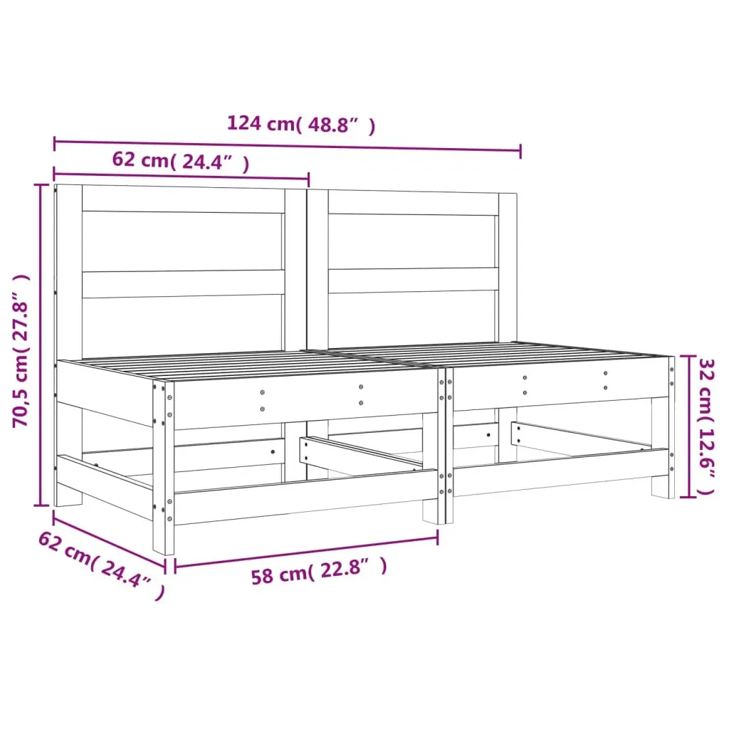 Douglas Wood Middle Sectional Sofa