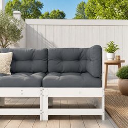 Specifications of the White Outdoor Corner Sofa with Cushions