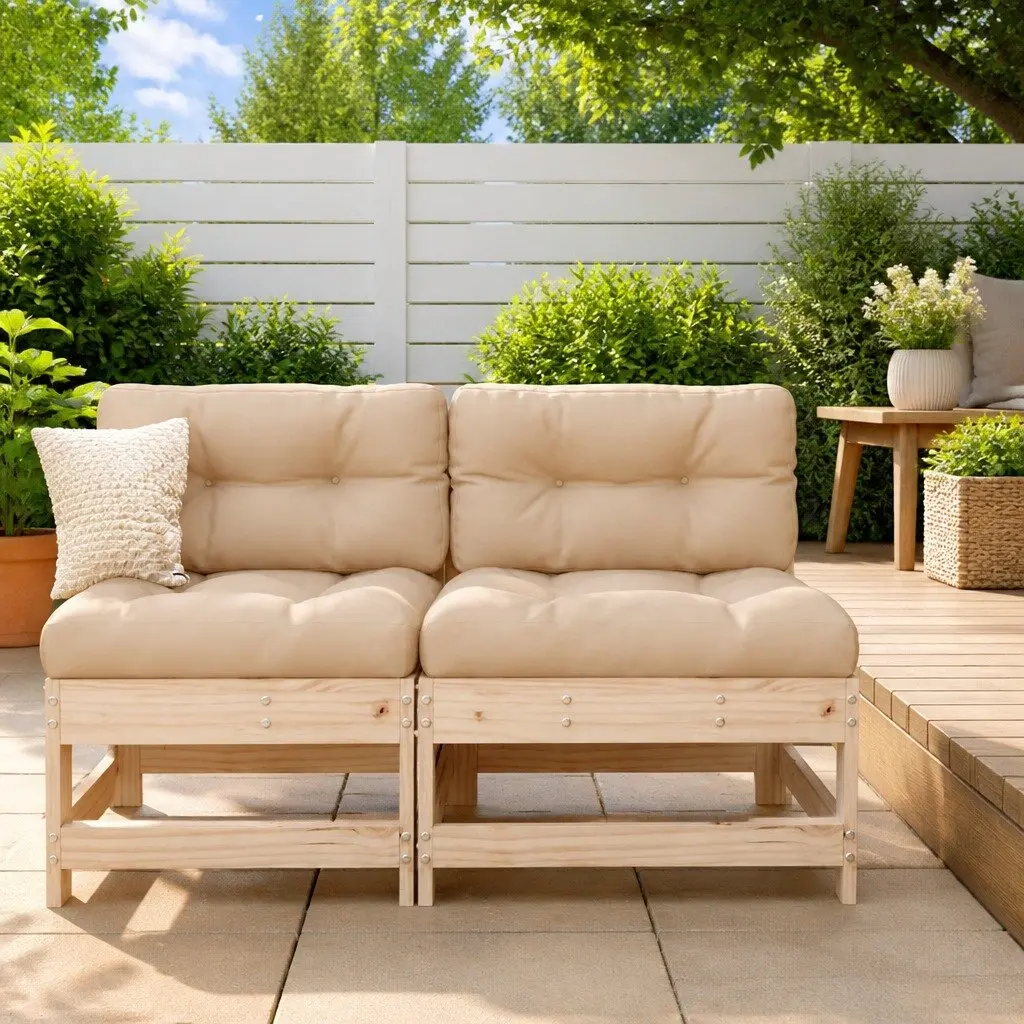 Pine Frame Middle Sofa