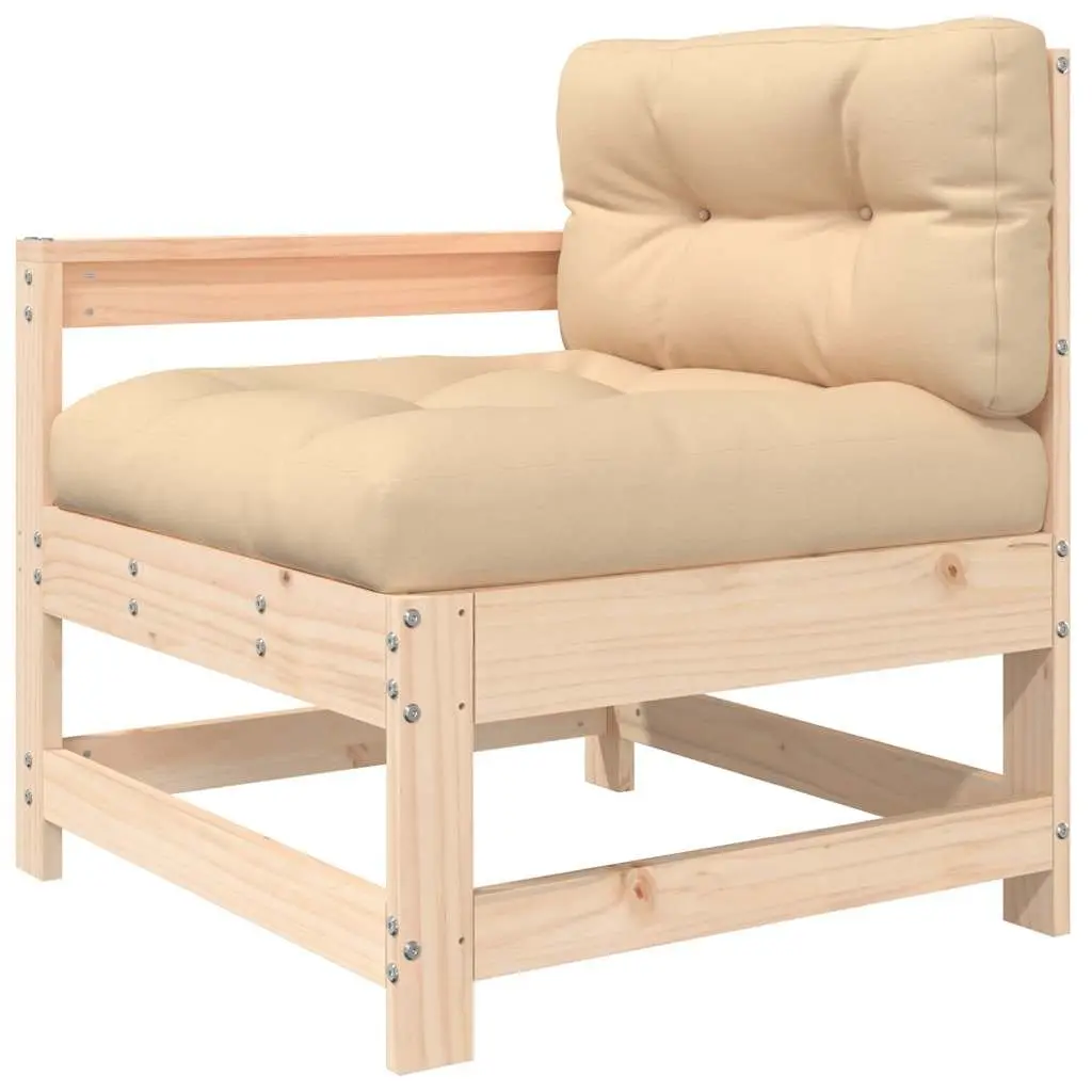 Garden Chairs 2 pcs Outdoor Seating Patio Furniture Wooden with Cushions