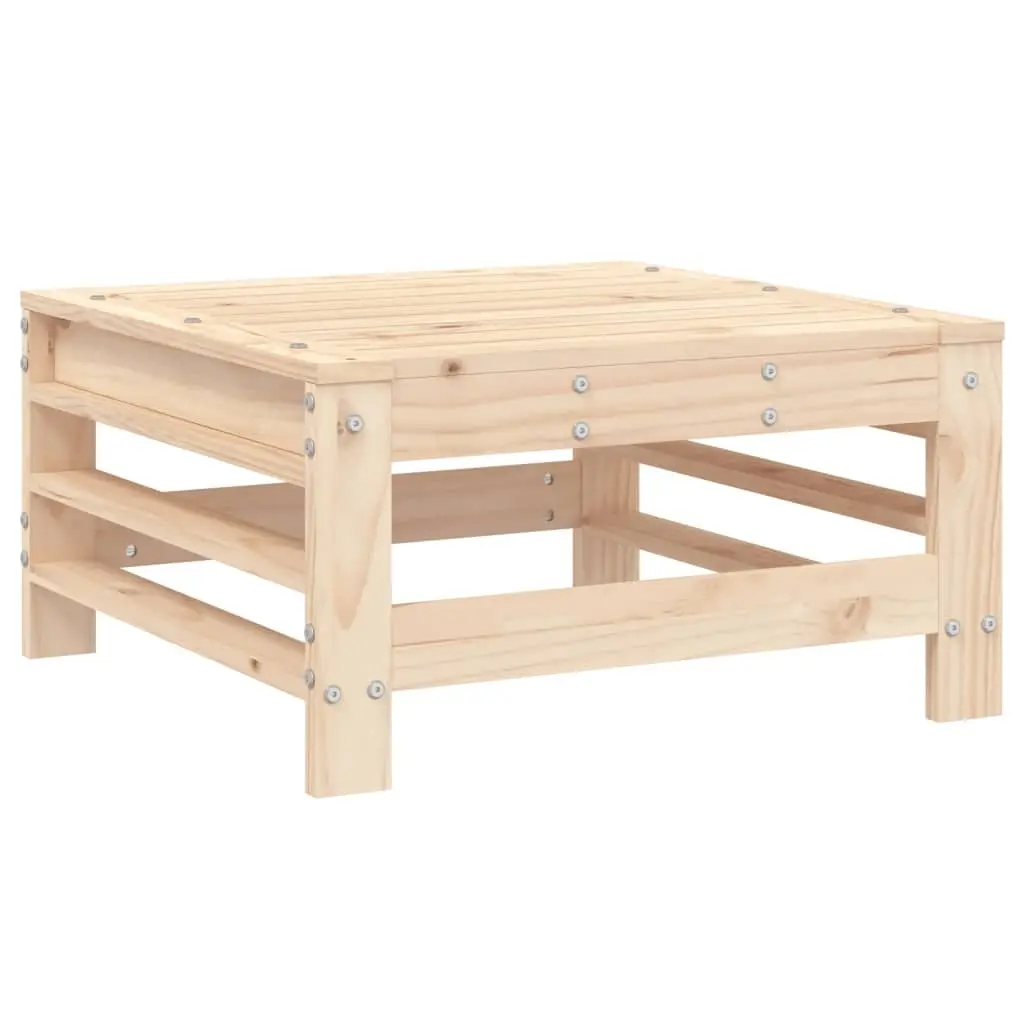 3 Piece Pine Wood Garden Sofa Set