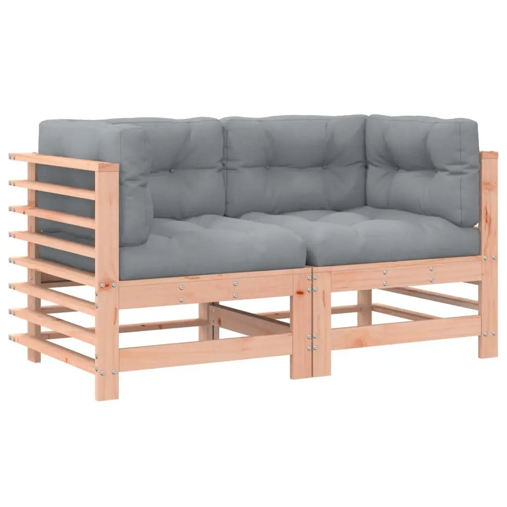 Corner Sectional Sofa with Cushions Outdoor Garden Patio Seating 2 pcs Set