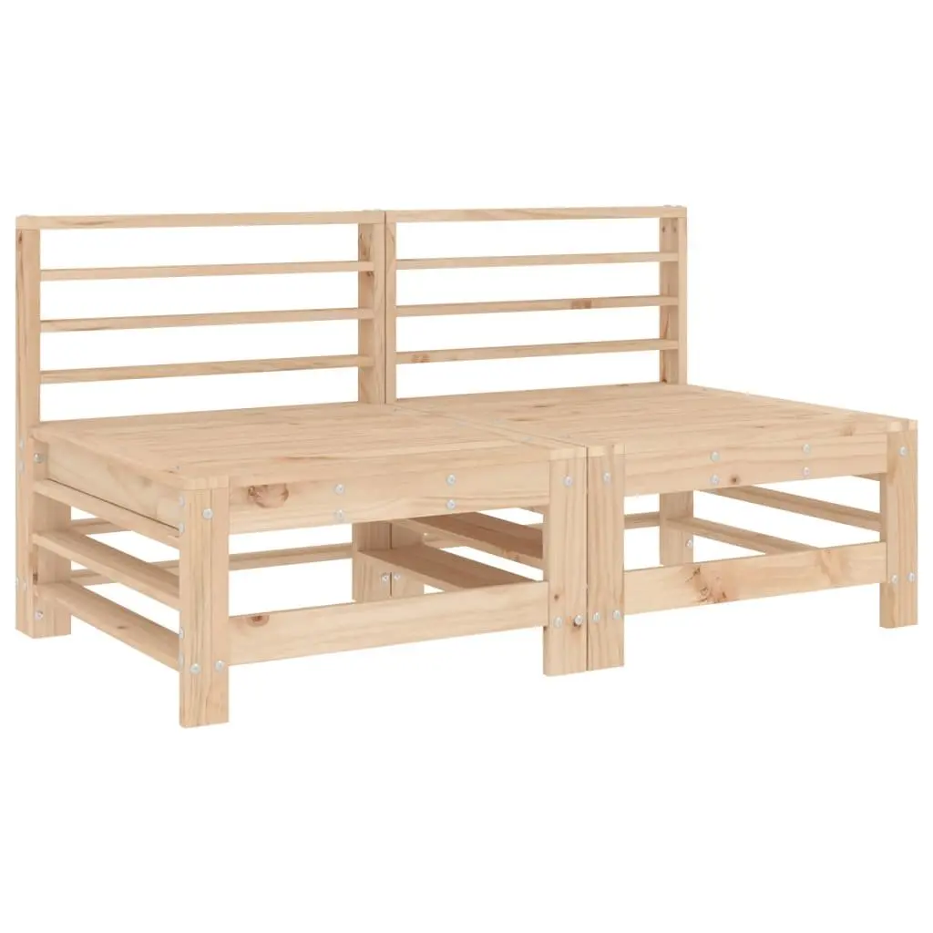Outdoor 2-Piece Middle Sectional Sofas