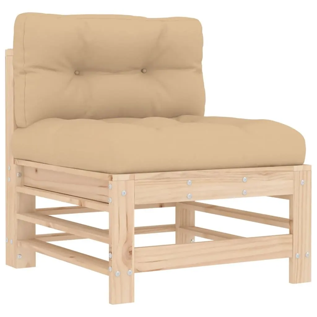 Outdoor 2-Piece Middle Sectional Sofas