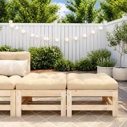Wooden Footstools with Cushions - Specifications and Details