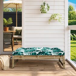 Garden Footstool Dimensions 120 x 80 cm, Cushion Included