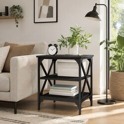 Black Side Table Dimensions: 40L x 42W x 50H cm