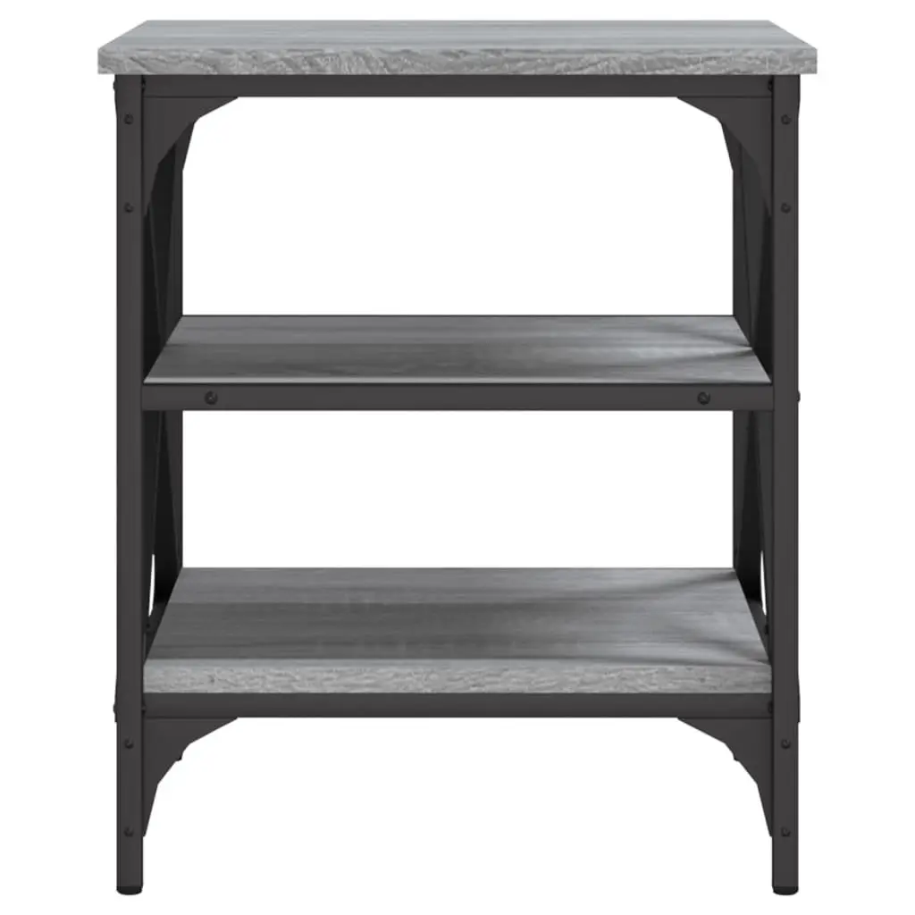 End Table Grey Sonoma Engineered Wood Side Table Storage Accent Furniture
