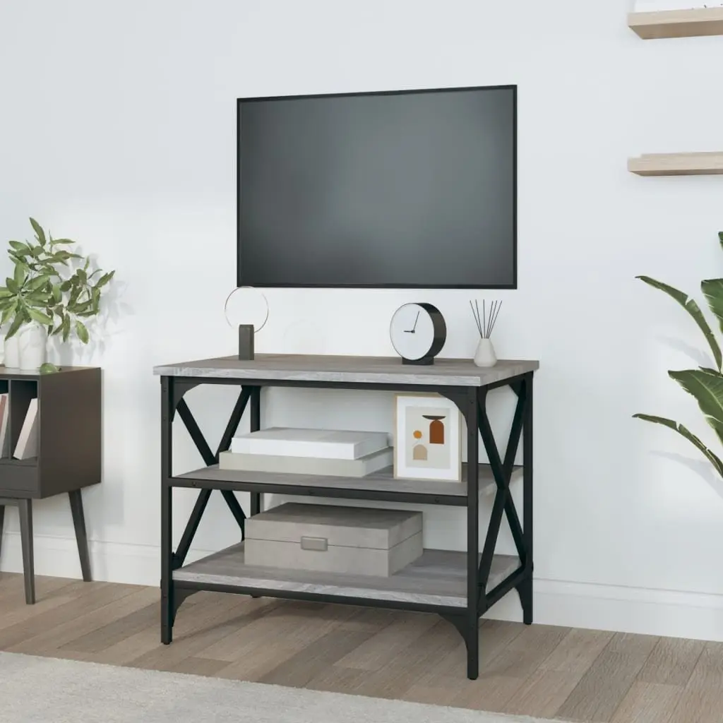 TV Cabinet Grey Sonoma Living Room 60x40x50cm Engineered Wood Media Storage End Table