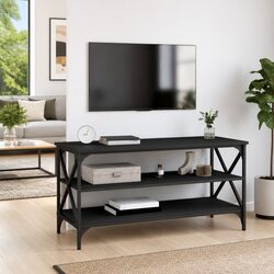 Black TV Cabinet Dimensions: 100 x 40 x 50 cm