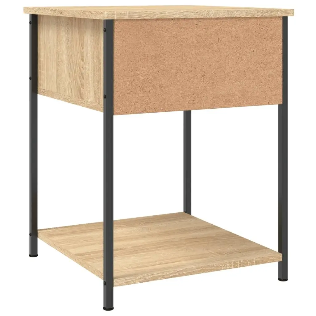 Bedside Tables for Bedroom 44x45x58 cm Brown 2 pcs Engineered Wood Side Cabinet Storage