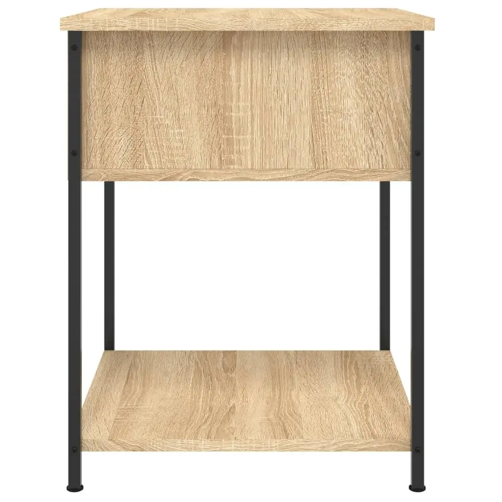 Bedside Tables for Bedroom 44x45x58 cm Brown 2 pcs Engineered Wood Side Cabinet Storage