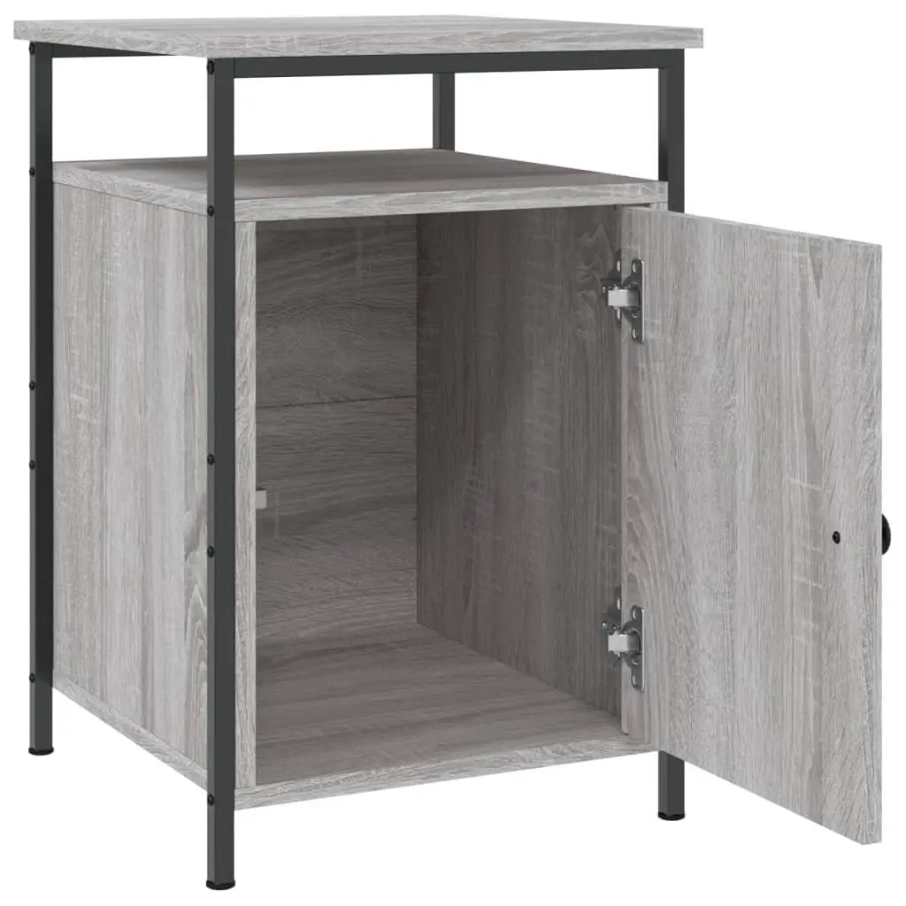 Grey Sonoma Bedside Storage Cabinet 40 x 42 x 60 cm