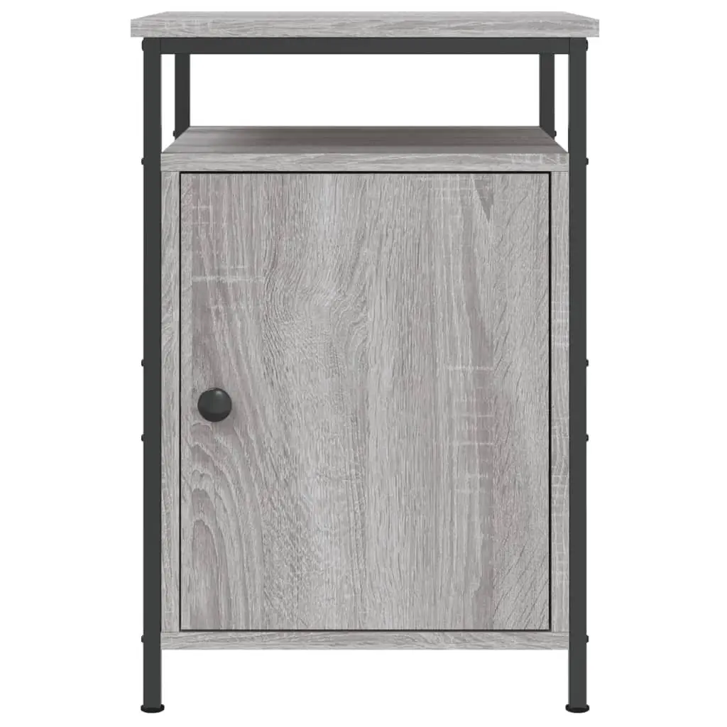 Grey Sonoma Bedside Storage Cabinet 40 x 42 x 60 cm