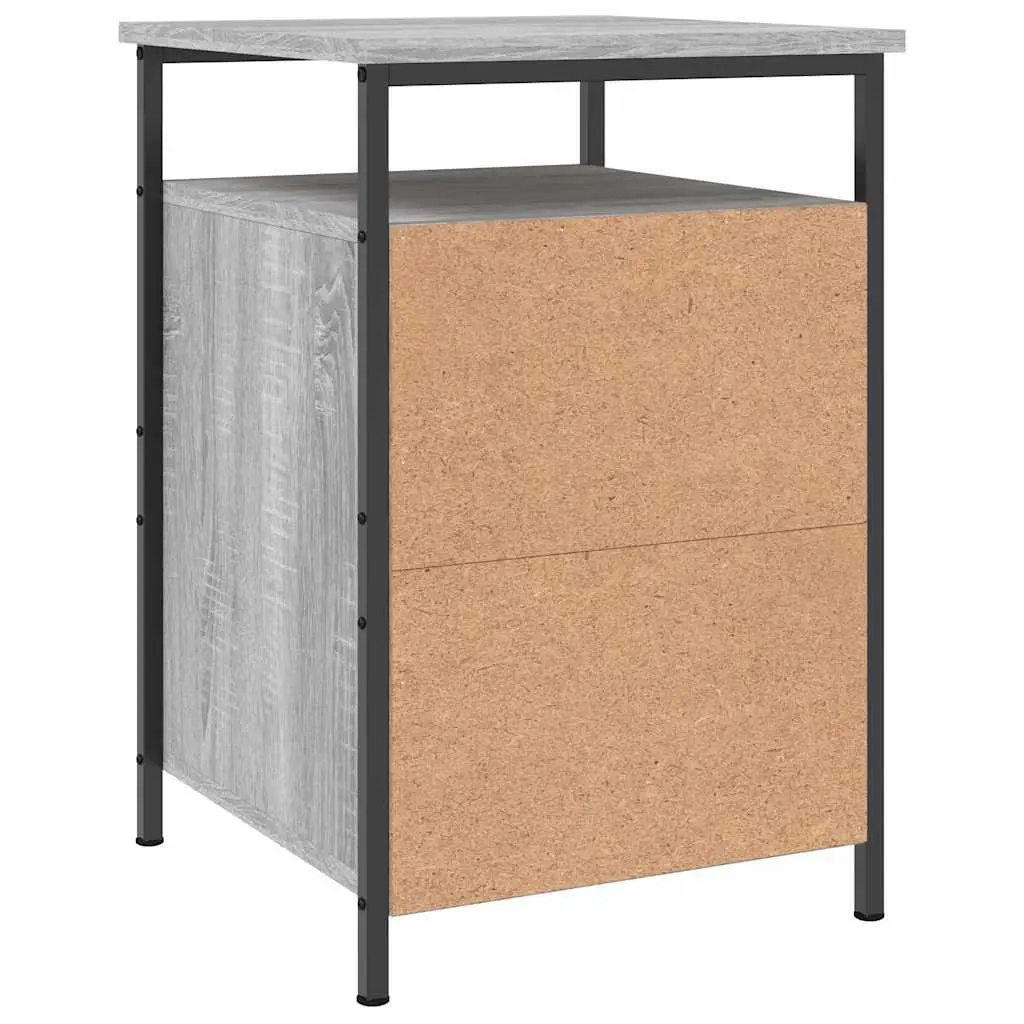 Grey Sonoma Bedside Storage Cabinet 40 x 42 x 60 cm