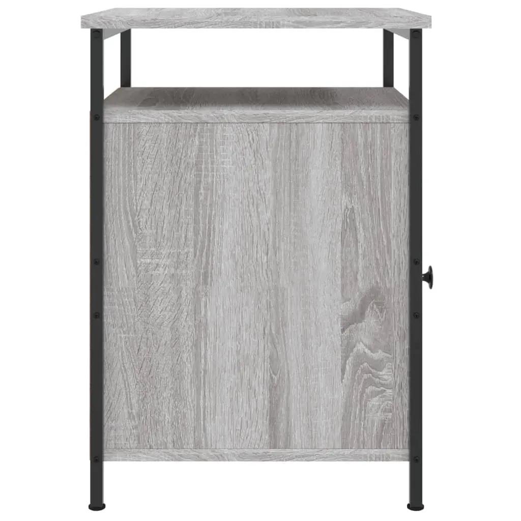 Grey Sonoma Bedside Storage Cabinet 40 x 42 x 60 cm