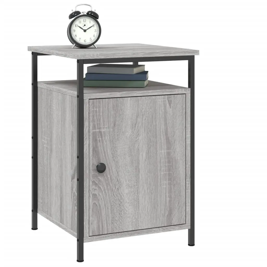 Grey Sonoma Bedside Storage Cabinet 40 x 42 x 60 cm