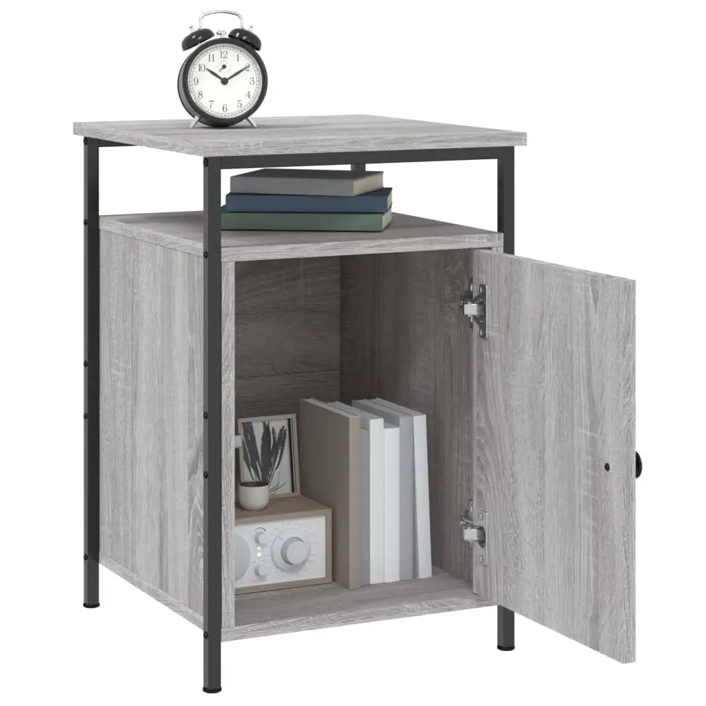 Grey Sonoma Bedside Storage Cabinet 40 x 42 x 60 cm