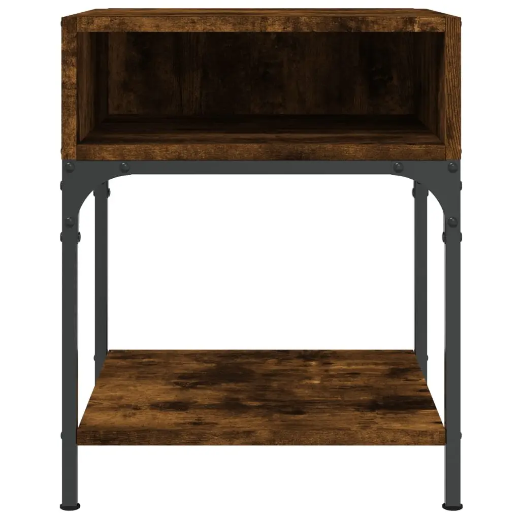 Bedside Tables 2 pcs Brown 40x41x50 cm Engineered Wood Nightstand Cabinet