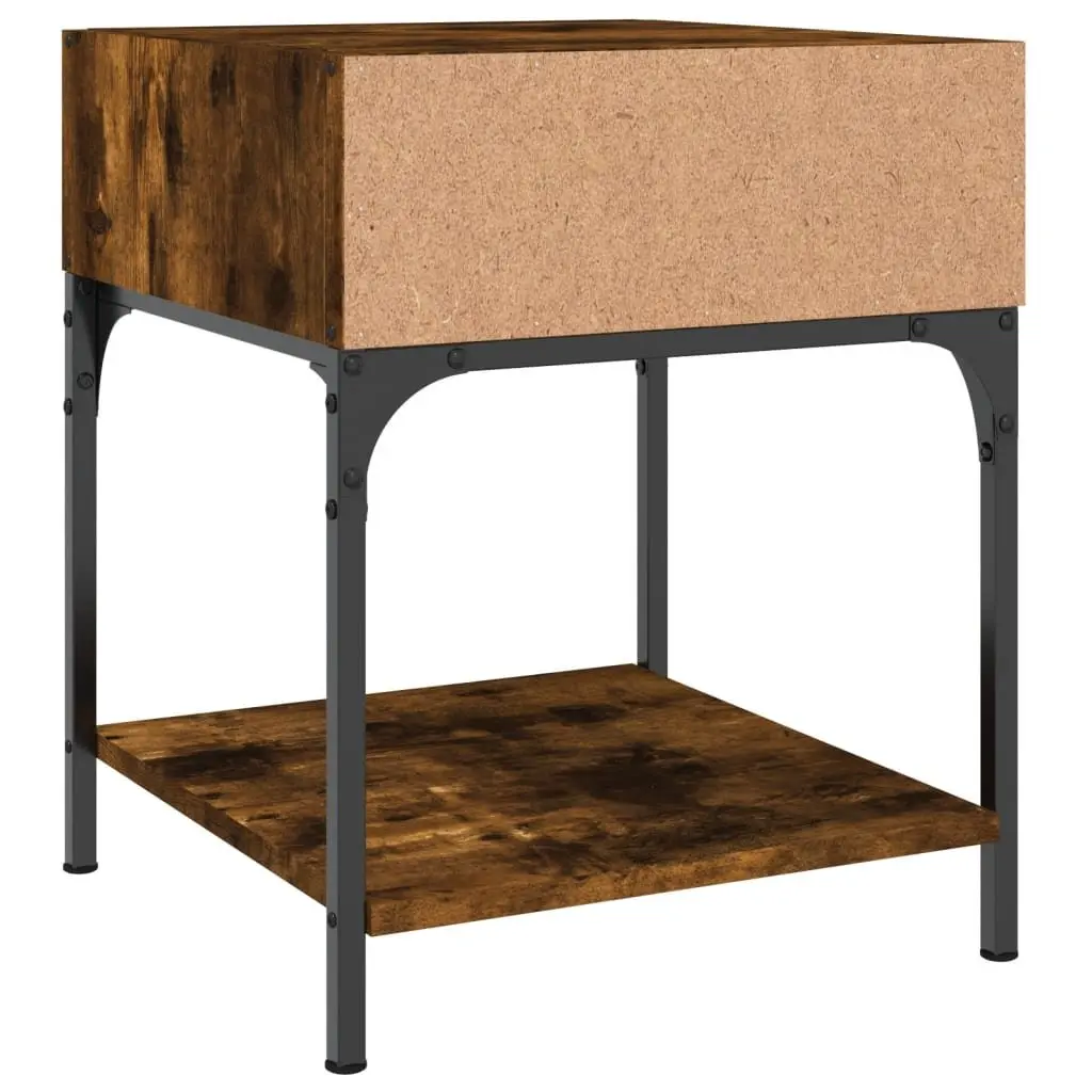 Bedside Tables 2 pcs Brown 40x41x50 cm Engineered Wood Nightstand Cabinet