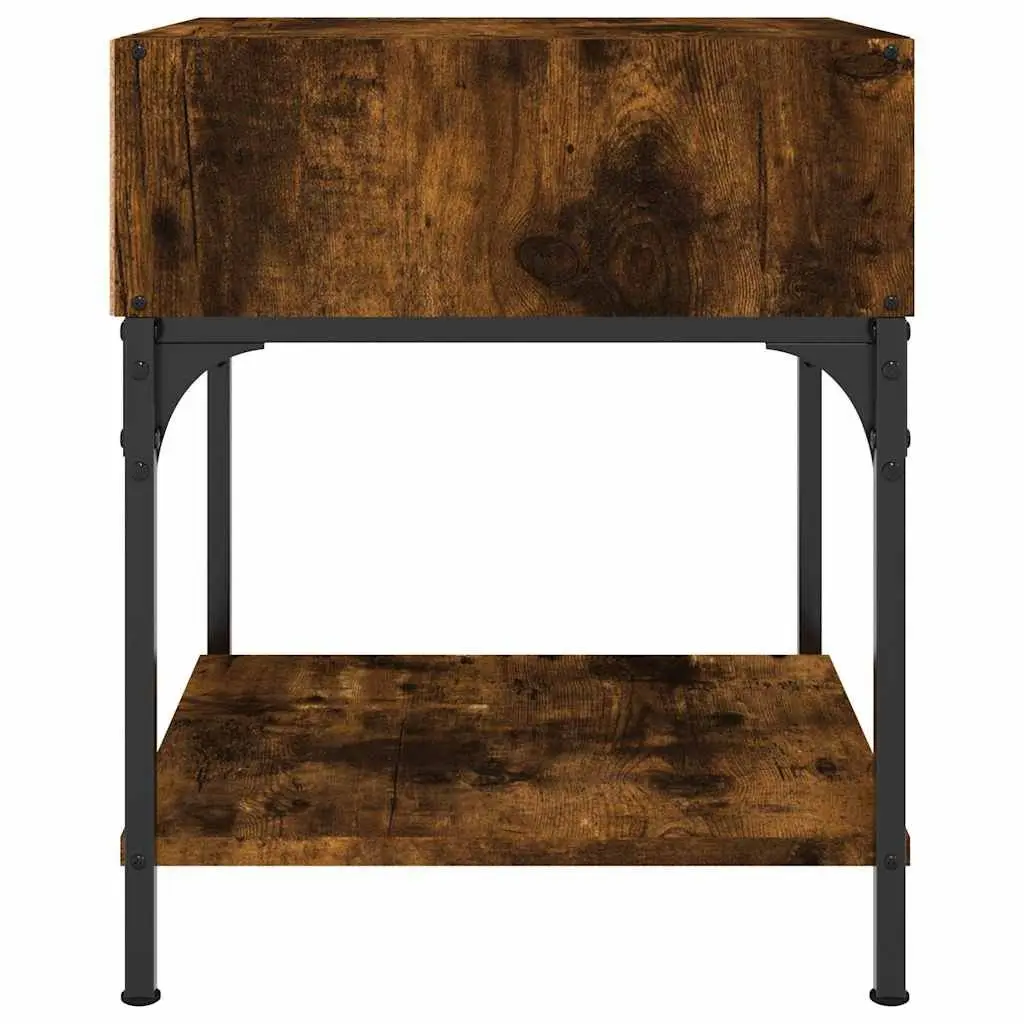Bedside Tables 2 pcs Brown 40x41x50 cm Engineered Wood Nightstand Cabinet