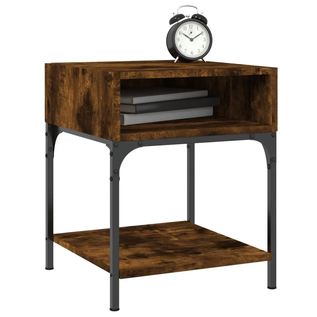 Bedside Tables 2 pcs Brown 40x41x50 cm Engineered Wood Nightstand Cabinet