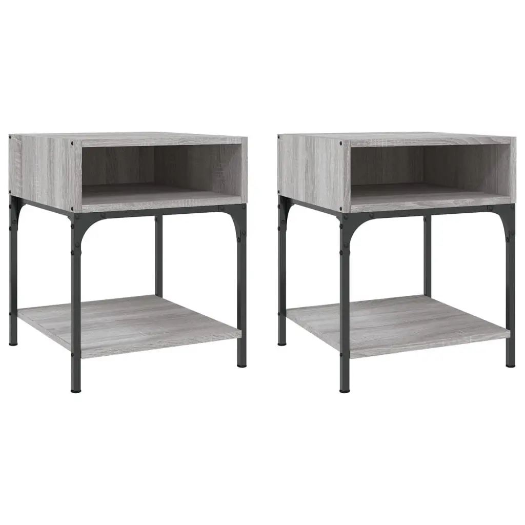 Grey Sonoma Bedside Tables 40x41x50 cm