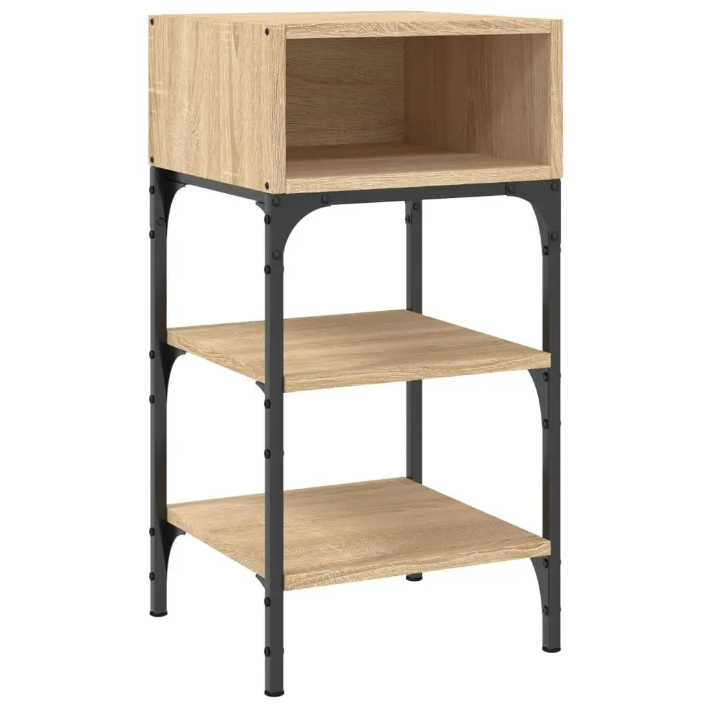 Bedside Tables for Bedroom 2 pcs Brown 35x34.5x70 cm Engineered Wood Nightstand Storage