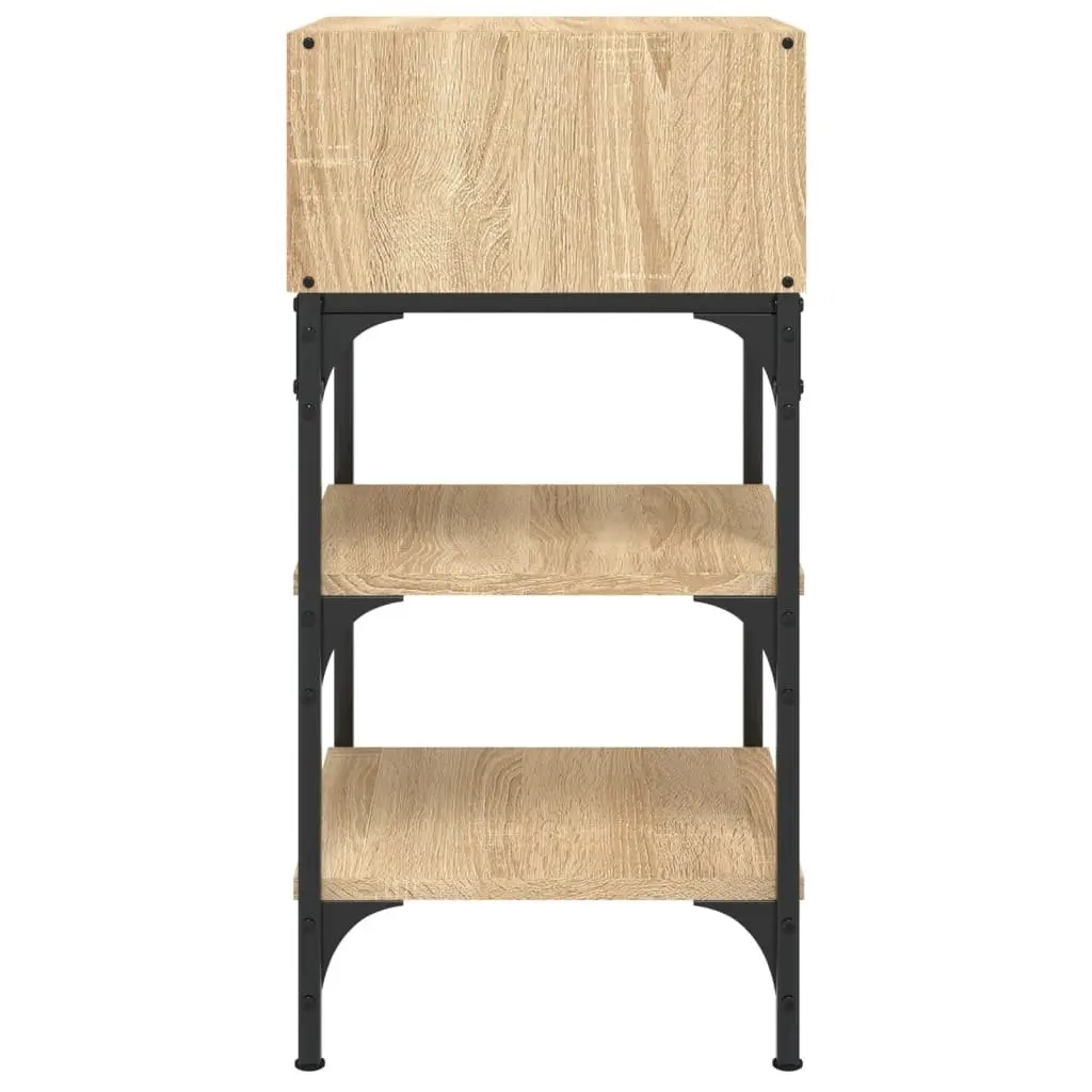 Bedside Tables for Bedroom 2 pcs Brown 35x34.5x70 cm Engineered Wood Nightstand Storage
