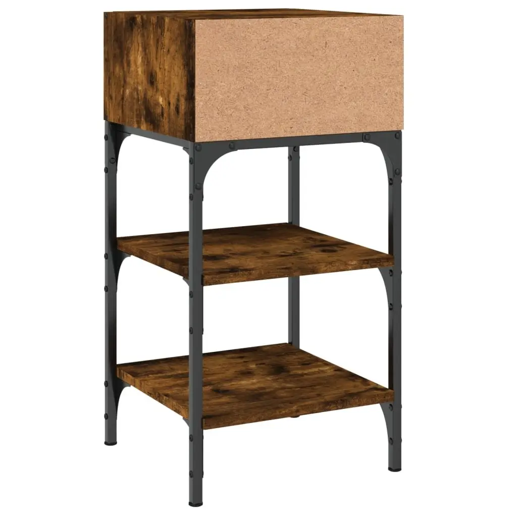 Bedside Tables 2 pcs Brown 35x34.5x70 cm