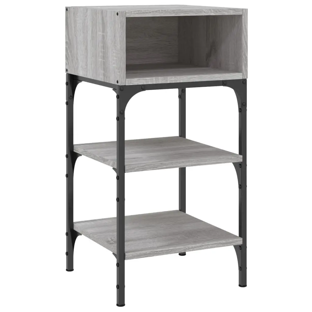 Bedside Tables for Interior Use 2 pcs Grey Sonoma 35x34.5x70 cm Engineered Wood Nightstand