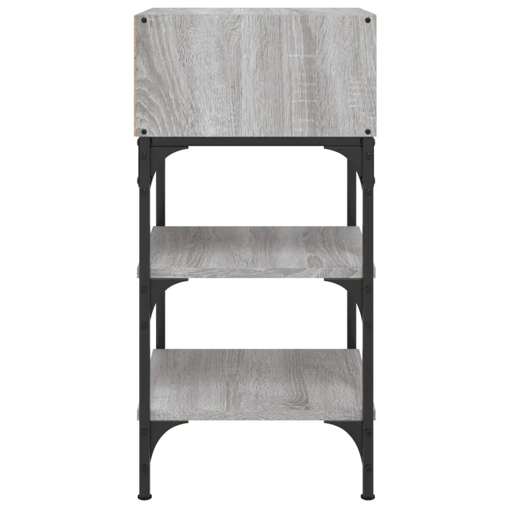 Bedside Tables for Interior Use 2 pcs Grey Sonoma 35x34.5x70 cm Engineered Wood Nightstand
