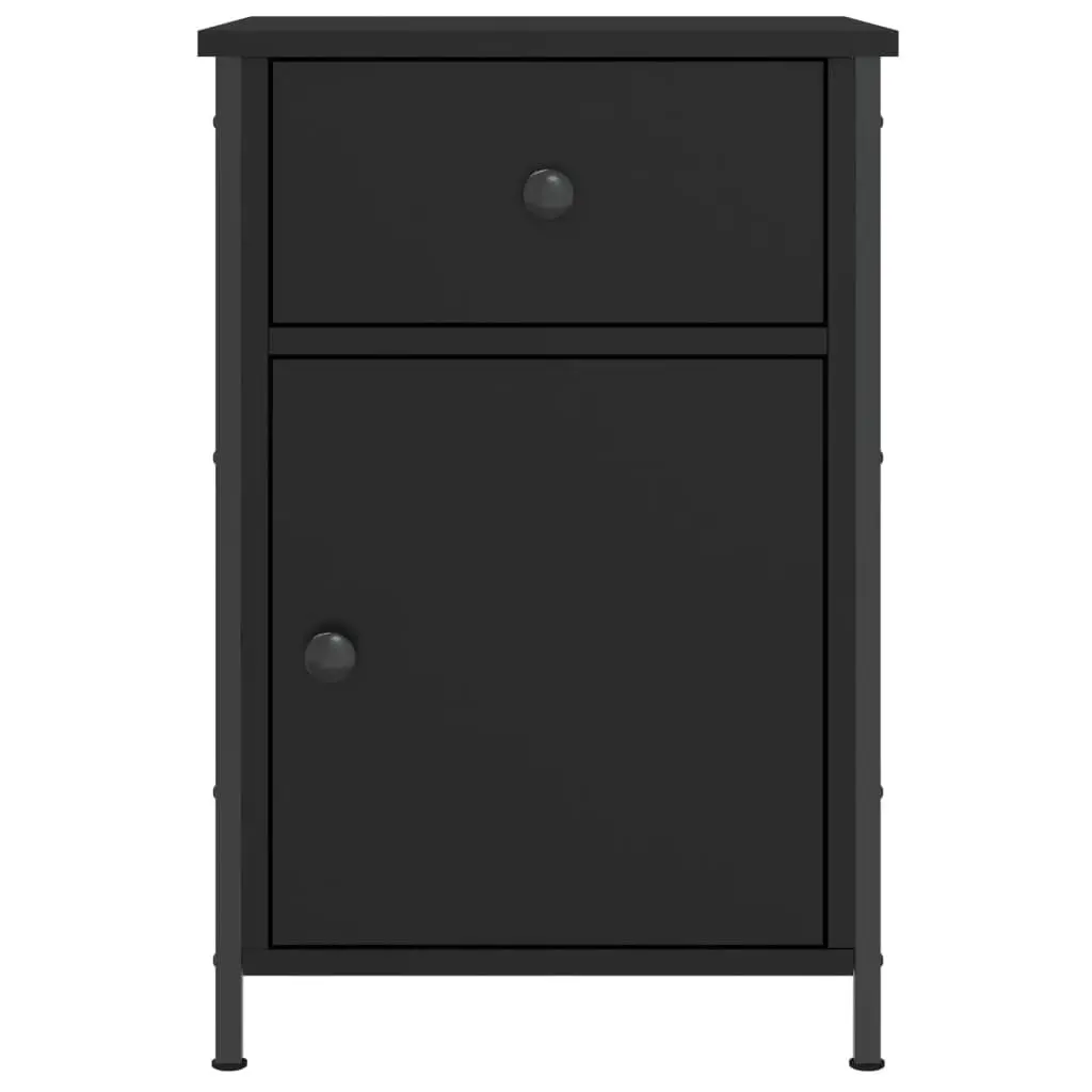 Bedside Cabinets 40W x 42D x 60H cm, 2 pcs in Black