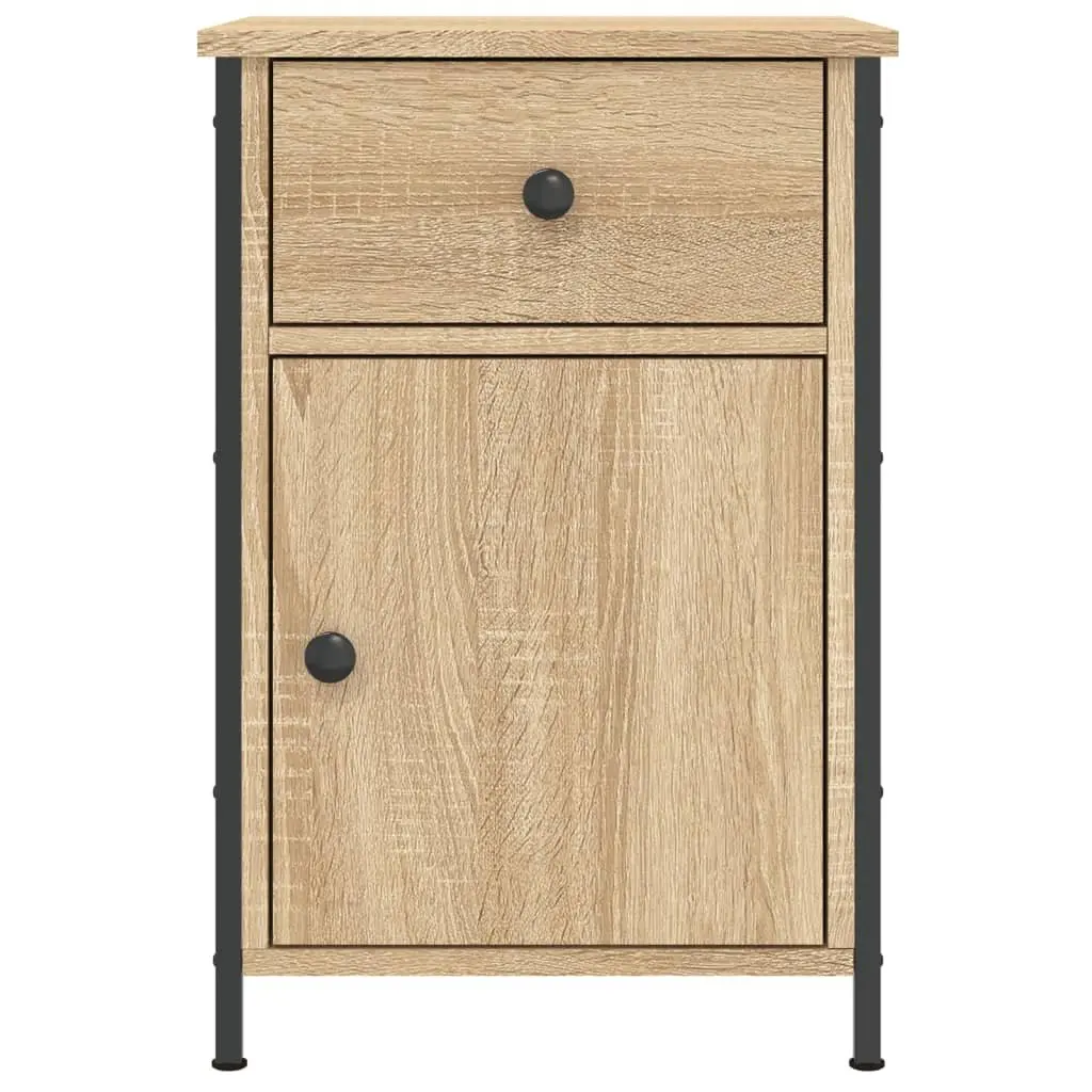2-Piece Brown Bedside Cabinets
