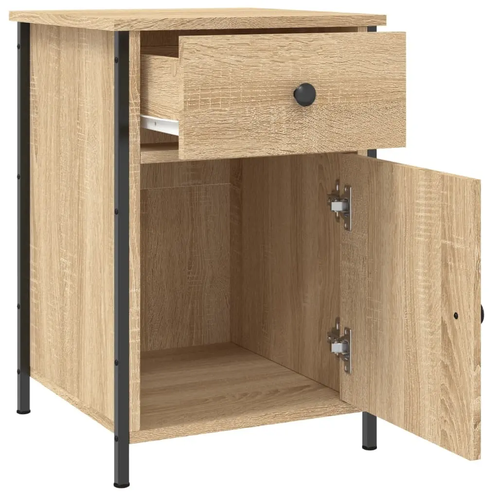 2-Piece Brown Bedside Cabinets