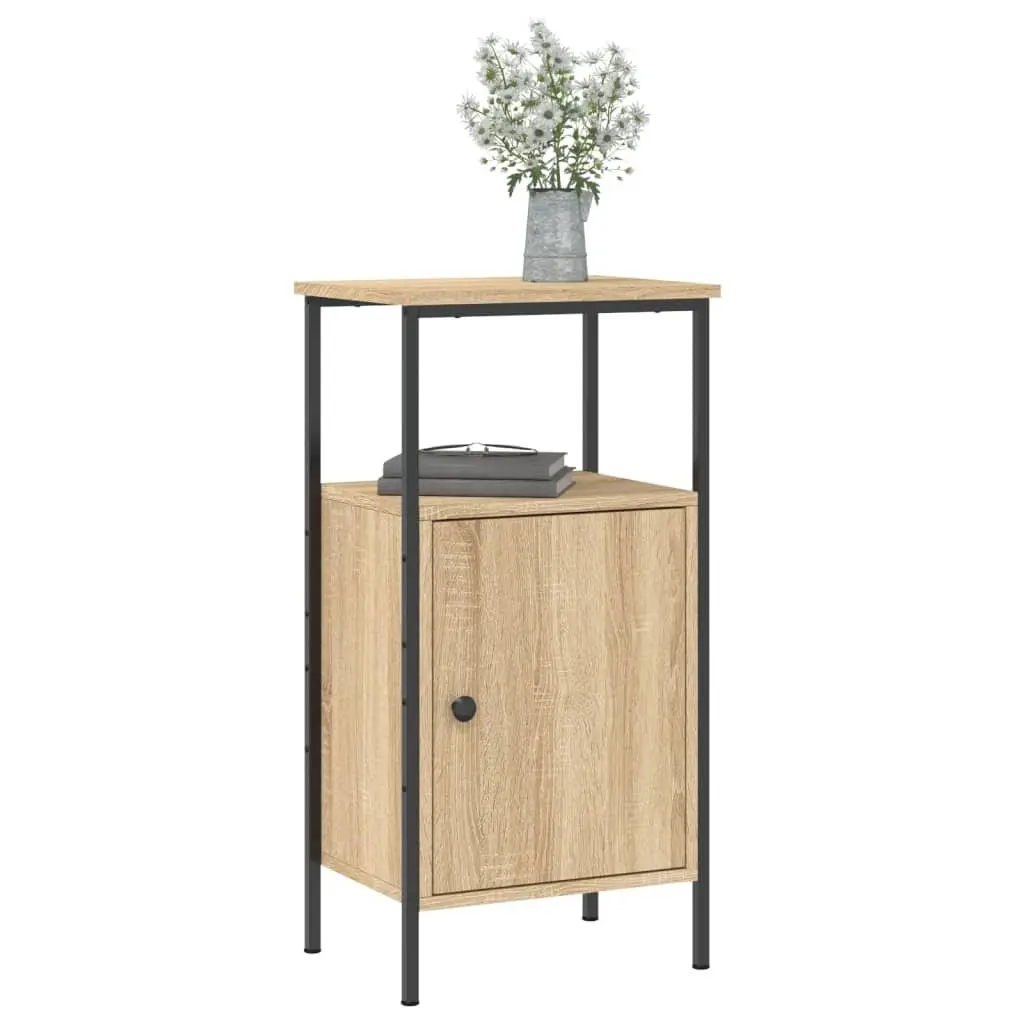 Bedside Cabinets 2 pcs Industrial Style Brown 41x31x80 cm Engineered Wood Nightstand