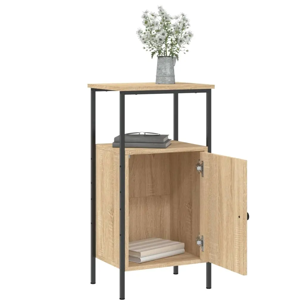 Bedside Cabinets 2 pcs Industrial Style Brown 41x31x80 cm Engineered Wood Nightstand