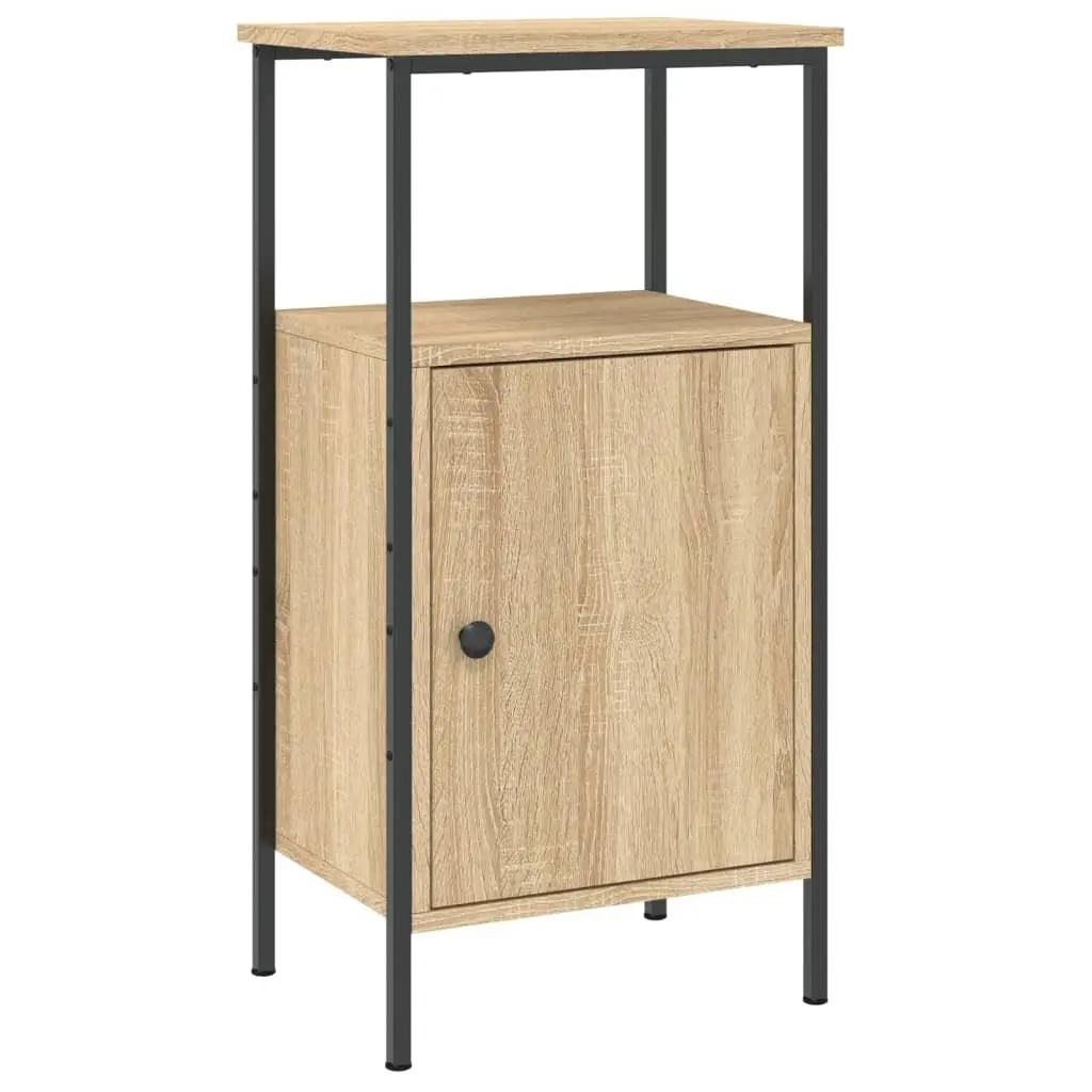 Bedside Cabinets 2 pcs Industrial Style Brown 41x31x80 cm Engineered Wood Nightstand