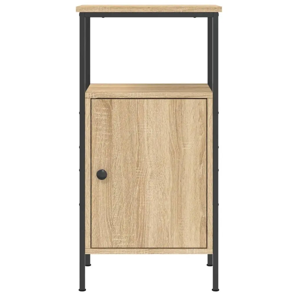 Bedside Cabinets 2 pcs Industrial Style Brown 41x31x80 cm Engineered Wood Nightstand