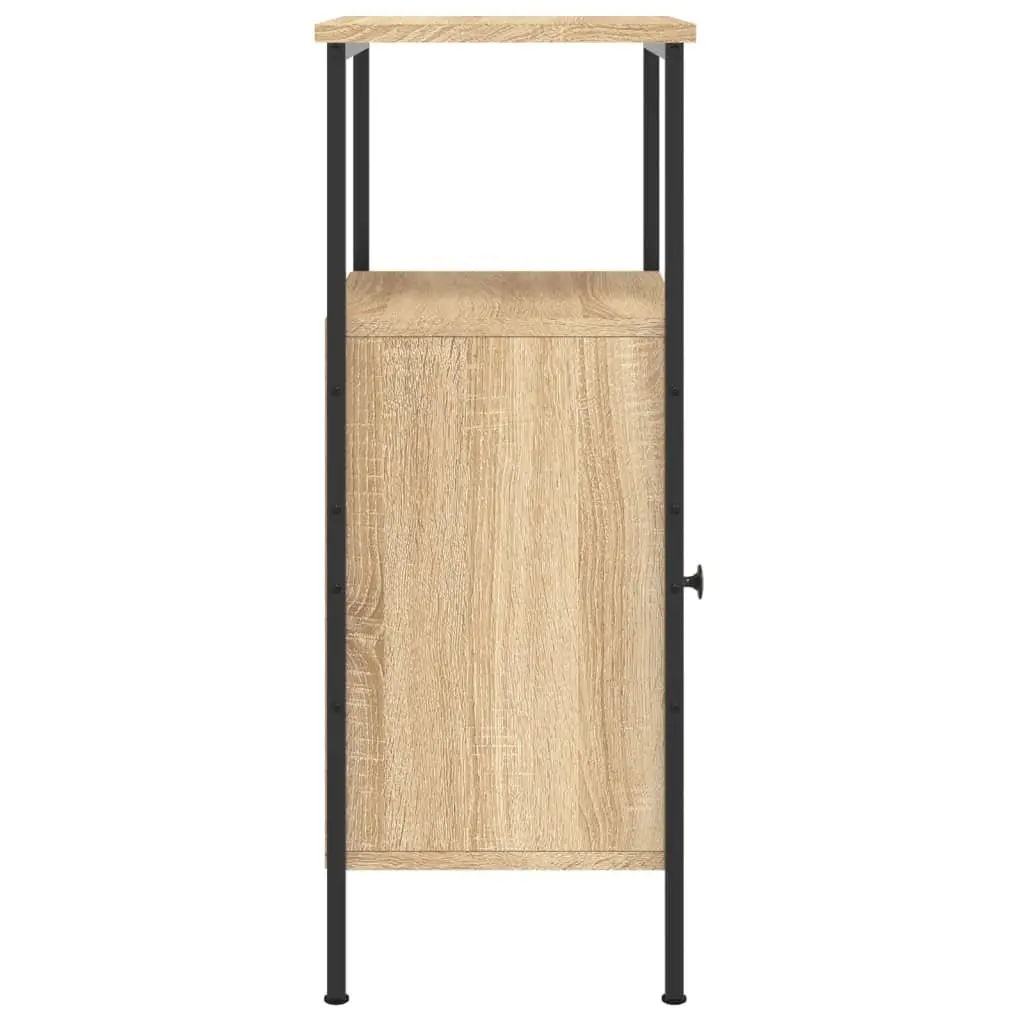 Bedside Cabinets 2 pcs Industrial Style Brown 41x31x80 cm Engineered Wood Nightstand