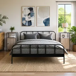 Grey Sonoma Nightstand Set - 2 Cabinets, 41x31x80 cm
